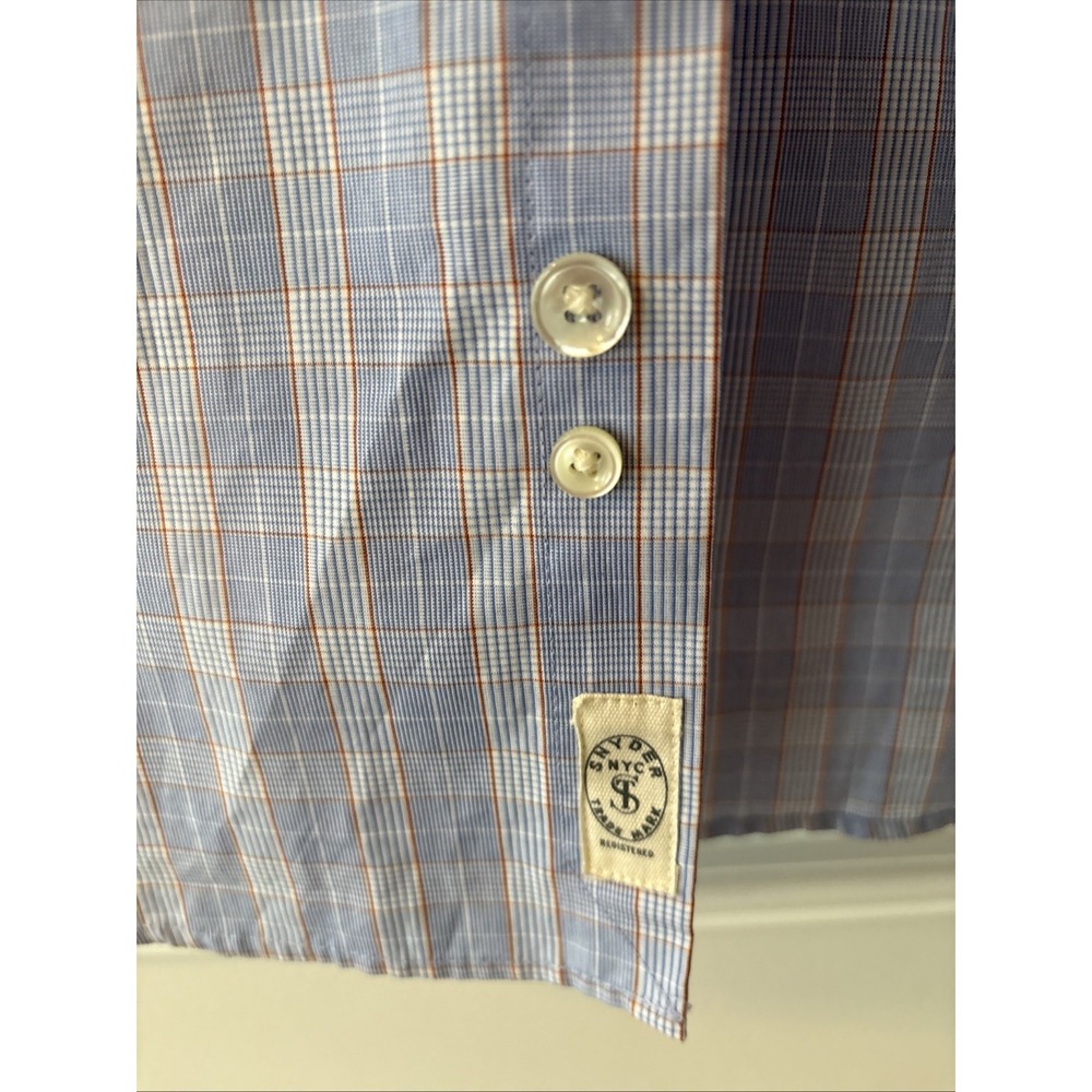 Todd Snyder Button up 15 34/35 Blue Checkered - Picture 4 of 5